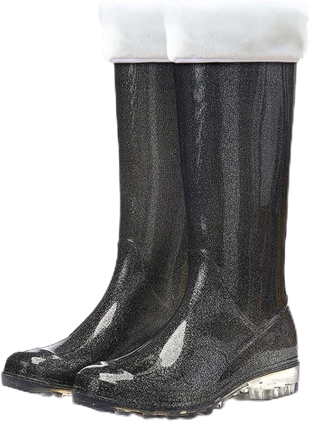 

Высокие зимние водонепроницаемые непромокаемые ботинки QIANGAN с флисовой подкладкой, теплые, для активного отдыха на улице: кемпинга, рыбалки, походов и велосипедных прогулок, черный