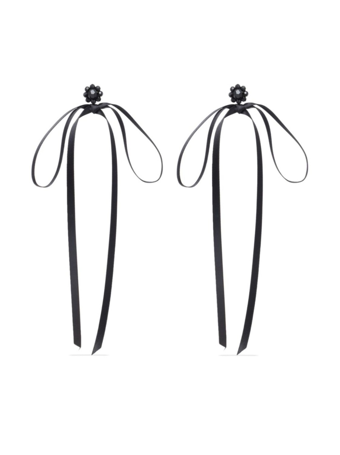 

Серьги с бантами Simone Rocha, черный