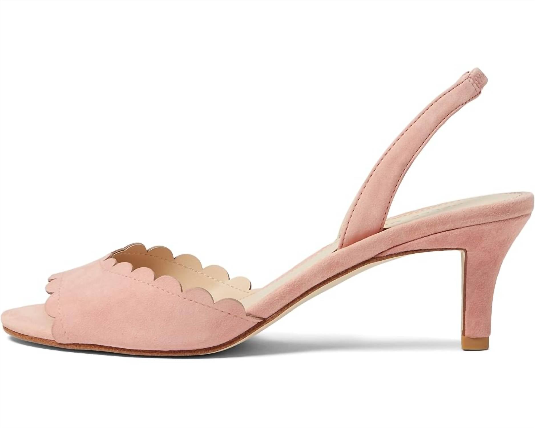 Женские туфли Benet Suede на каблуках из замши цвета пиона PELLE MODA, цвет peony kid suede — фото 2