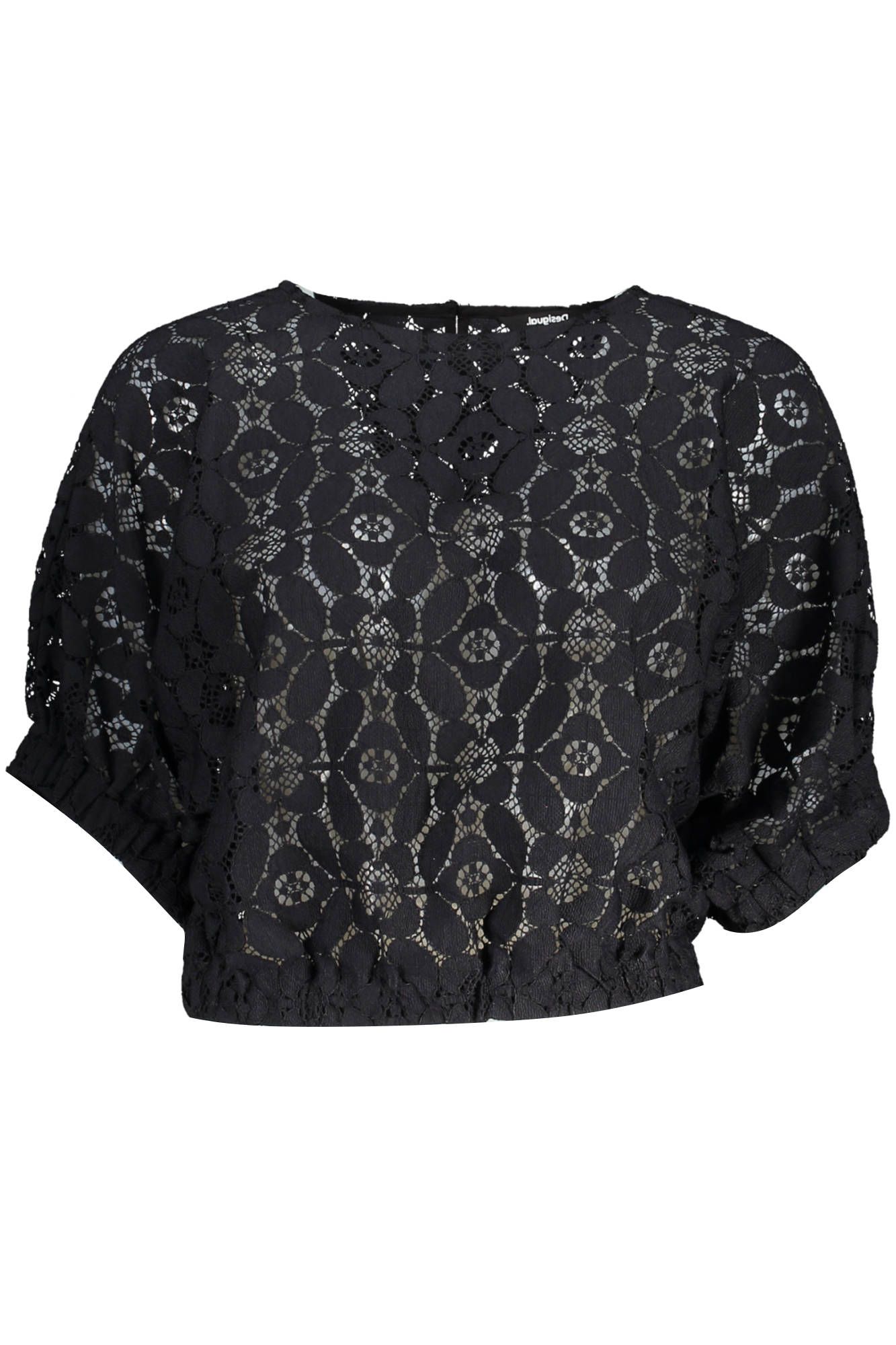 

Черная полиэстеровая женская блузка Desigual
