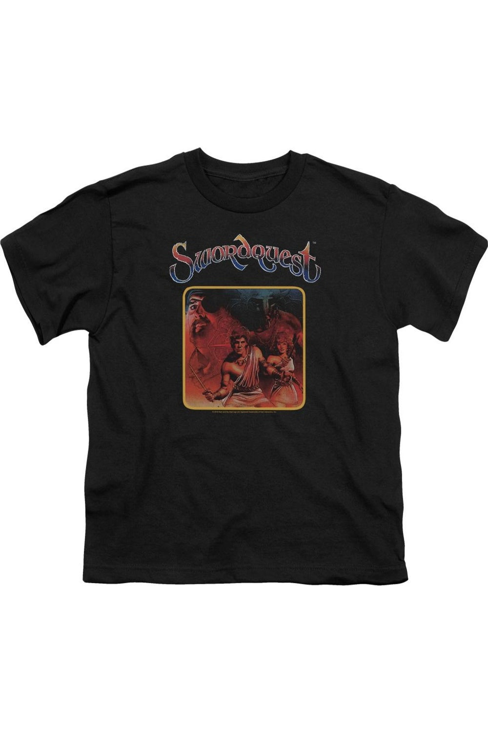 

Футболка Atari Swordquest с коротким рукавом для детей Gildan, черный