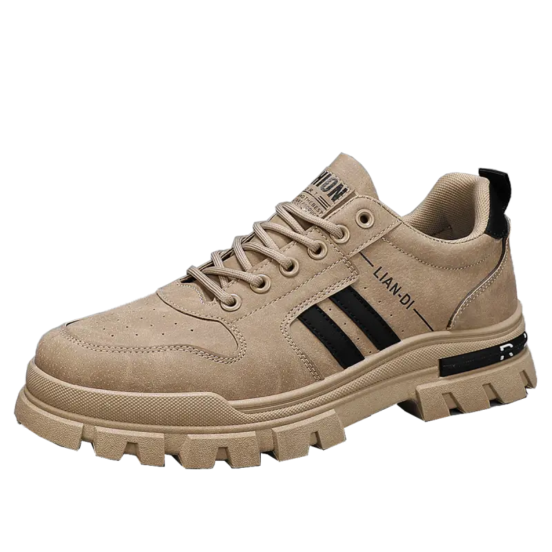 

KUPE Мужские низкие кеды повседневные хаки, цвет Khaki