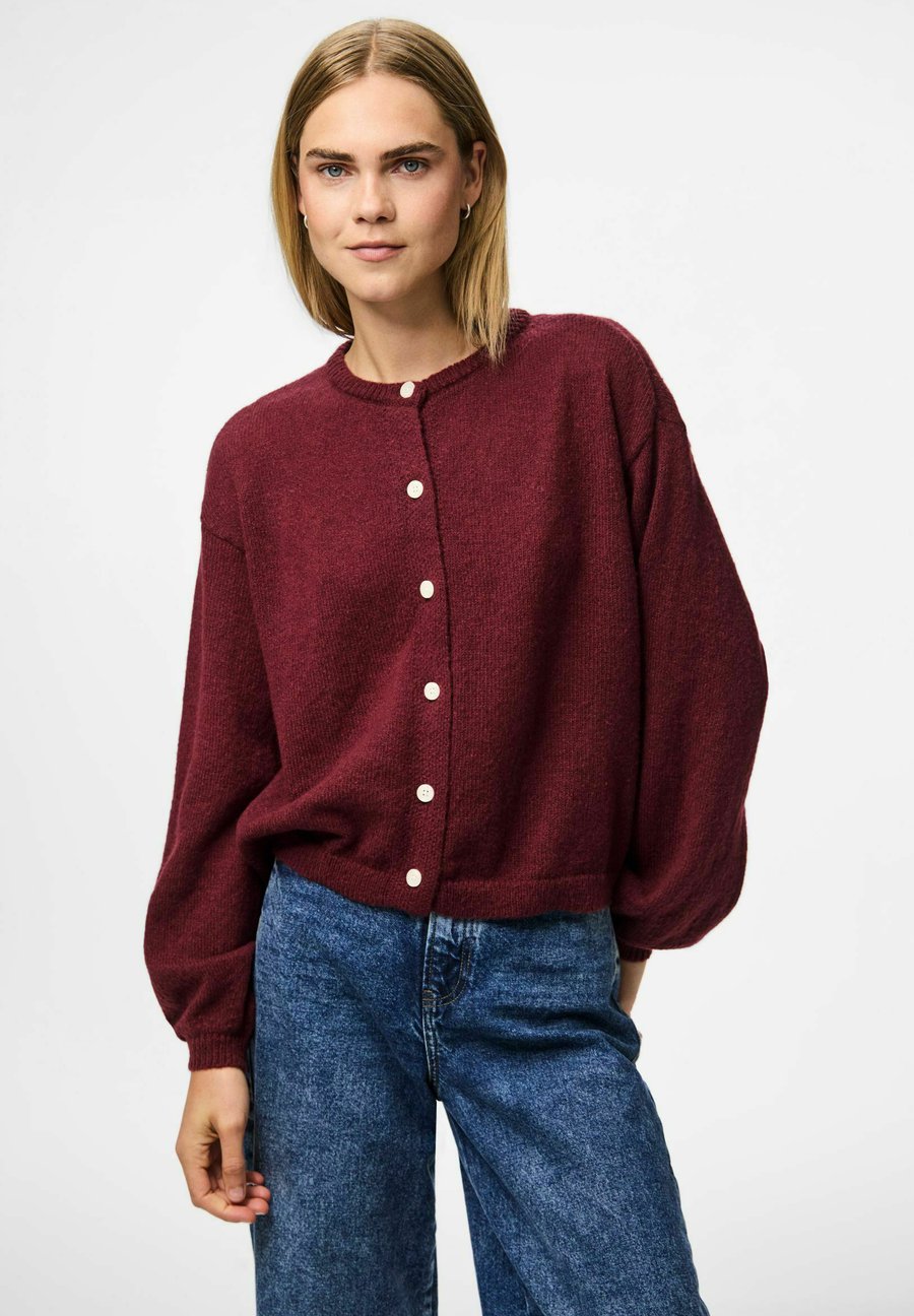 

Кардиган Pieces PCIDA LS O-NECK NOOS BC, Tawny Port/Dark Red