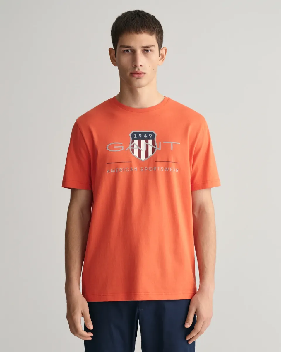 

Футболка Gant "REG ARCHIVE SHIELD SS T-SHIRT", с логотипом на груди, цвет Burnt Orange