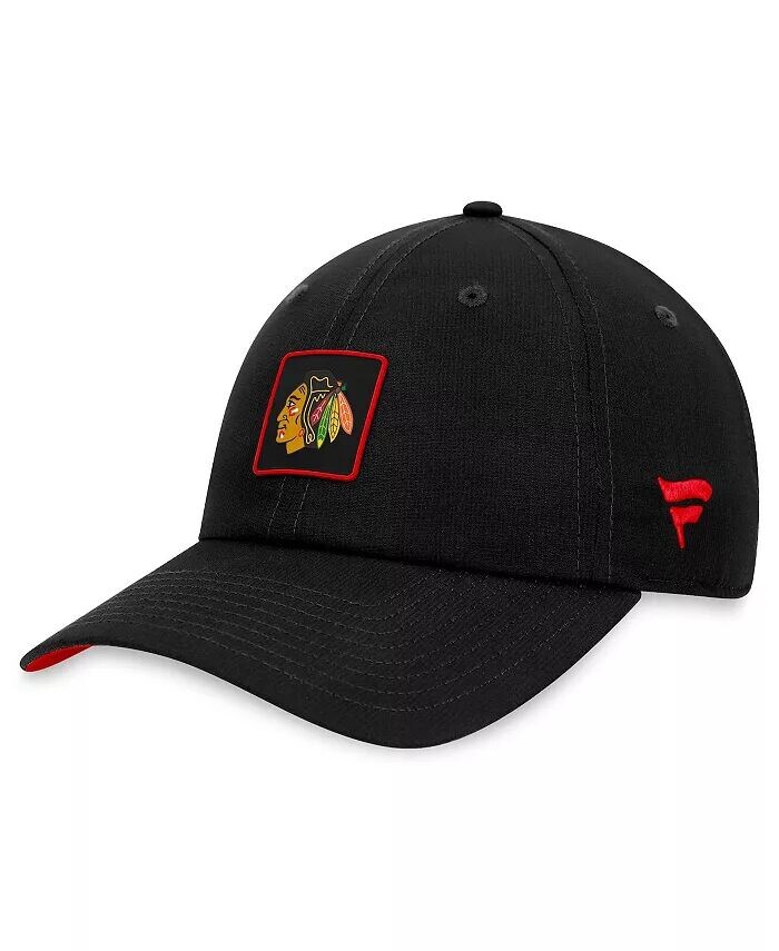 

Мужская черная регулируемая кепка Chicago Blackhawks Authentic Pro Rink Fanatics, черный