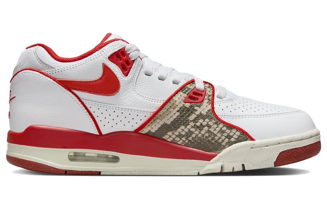 Мужские баскетбольные кроссовки Nike Air Flight 89 Vintage, Белый/Красный — фото 2