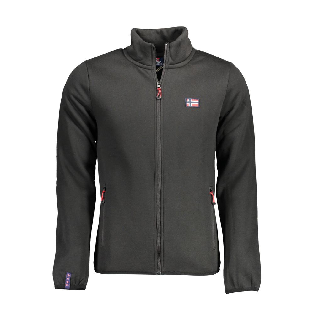 

Черный хлопковый свитер Geographical Norway