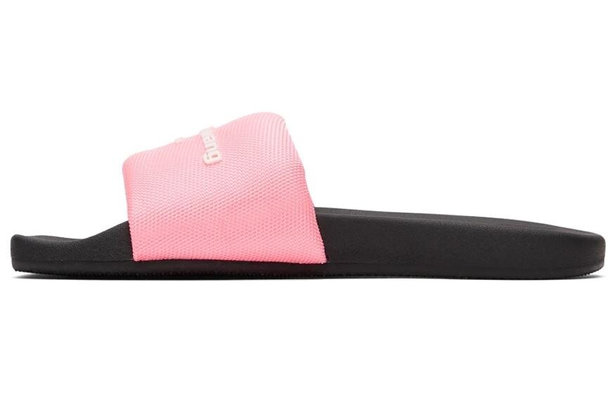 Шлепанцы женские черные/розовые Alexander Wang