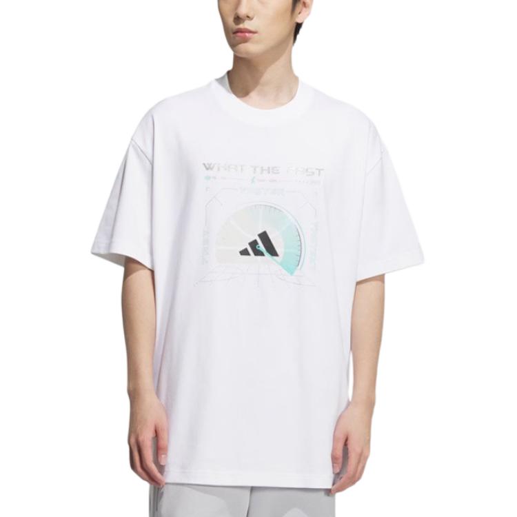 Футболка SS25 мужская Adidas, белый — фото 3
