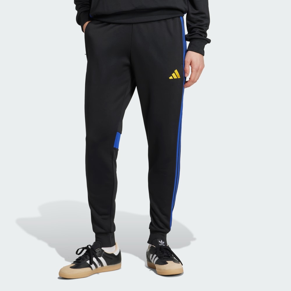 

Спортивные брюки Adidas Tiro 25 Essentials Sweat Pants, цвет Black/Semi Lucid Blue/Crew Yellow
