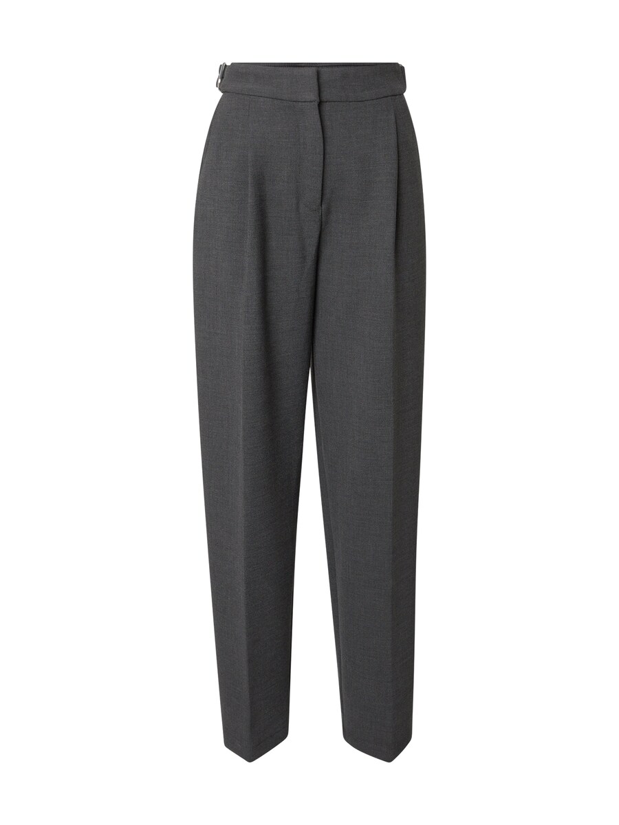 

Брюки со складками спереди HUGO Regular Pleat-Front Pants Hasabo-1, темно-серый