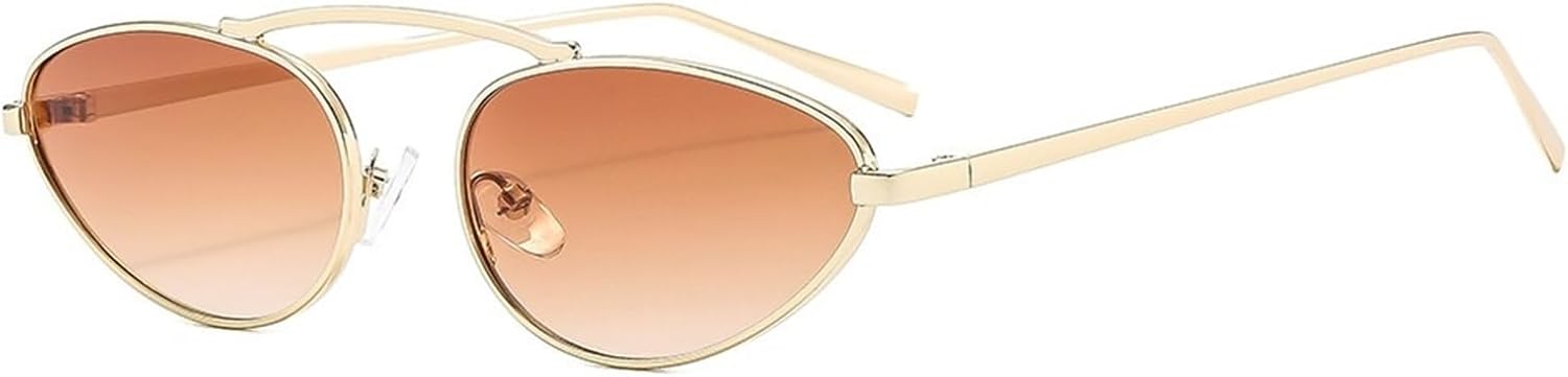 

Металлические женские солнцезащитные очки для активного отдыха на открытом воздухе, для поездок на работу и вечеринок, мужские солнцезащитные очки для активного отдыха на открытом воздухе Generic, Brown