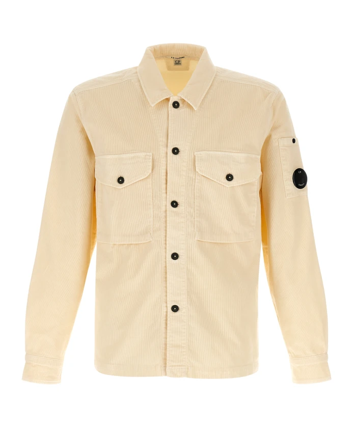 

Рубашка с пуговицами и шнуром для объектива C.P. Company, бежевый