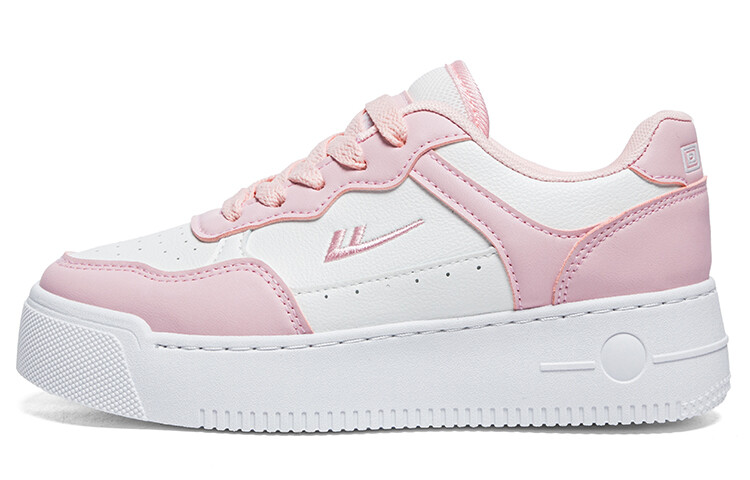 

Кеды, скейтборд обувь женская низкая белый/розовый Warrior