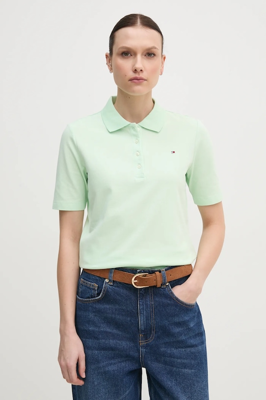 

Поло Tommy Hilfiger, зеленый