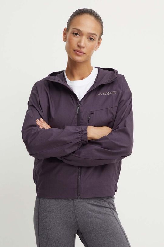 Куртка Adidas Terrex Xploric Wind, фиолетовый — фото 4