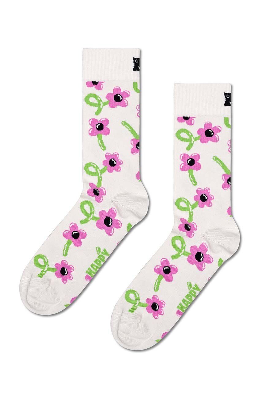 

Носки-носки с воздушными шарами и цветком Happy Socks, белый
