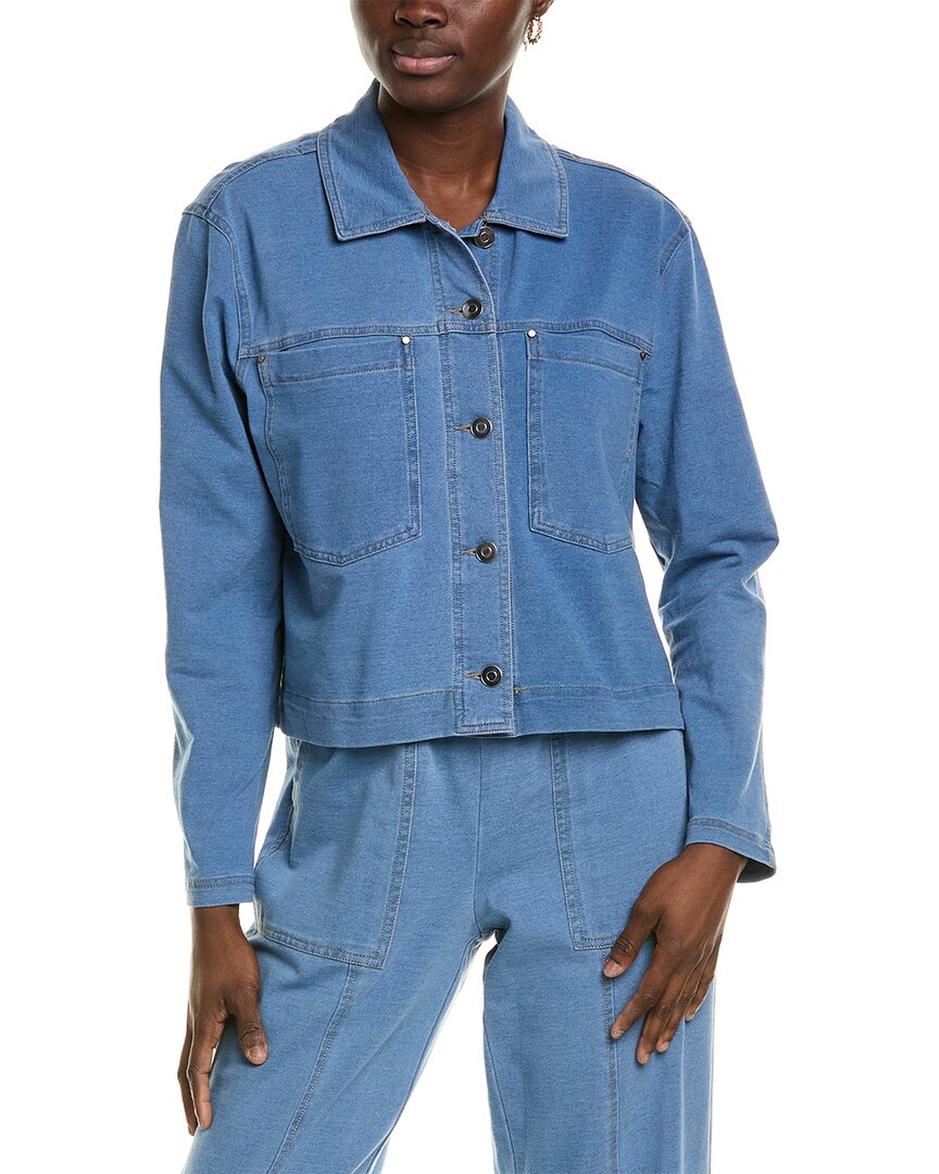 

Нанетт Нанетт Лепор Трикотажная джинсовая куртка Nanette Nanette Lepore, синий