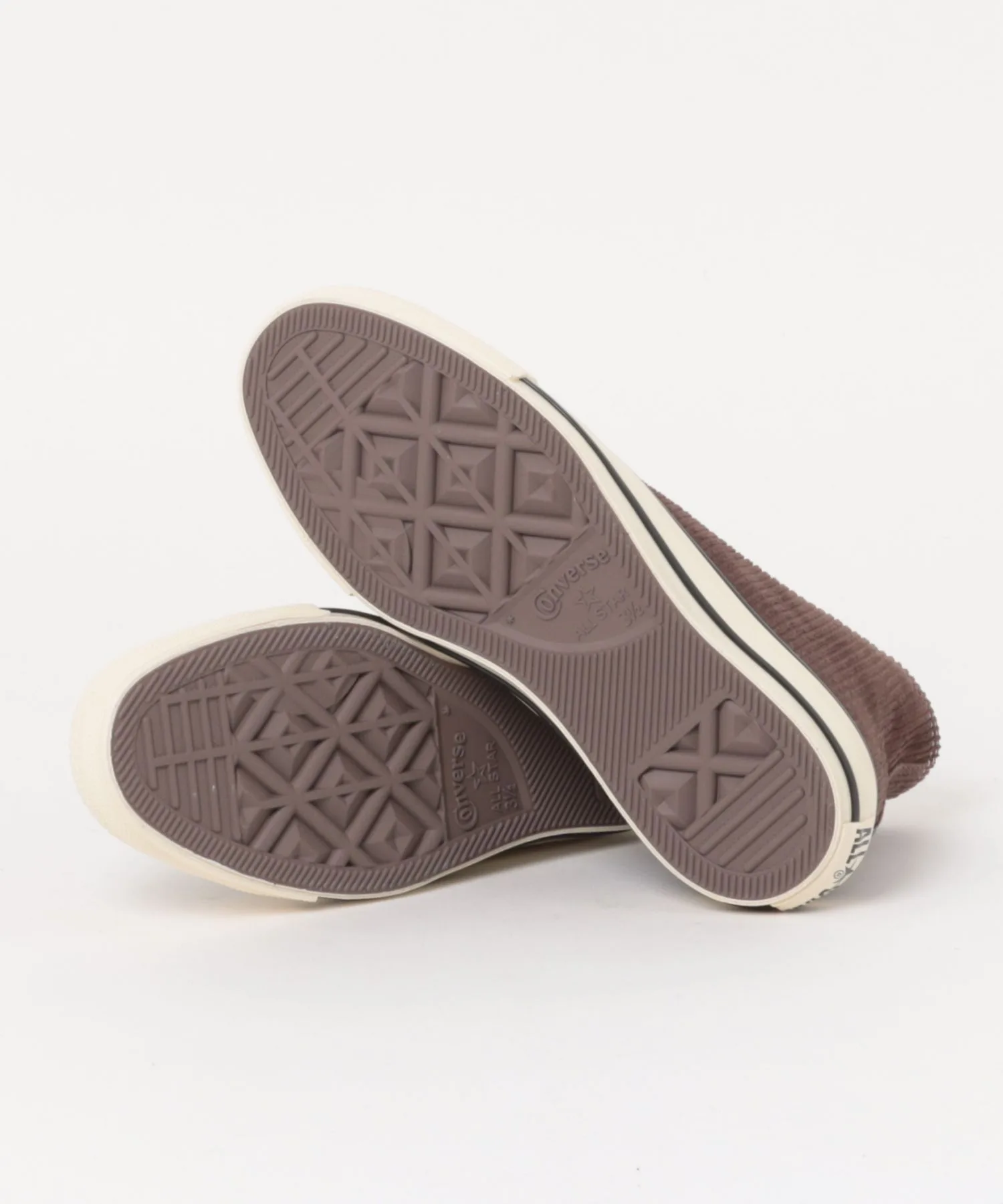 Мужские высокие кеды из вельвета Converse All Star Aged Corduroy HI коричневые — фото 3