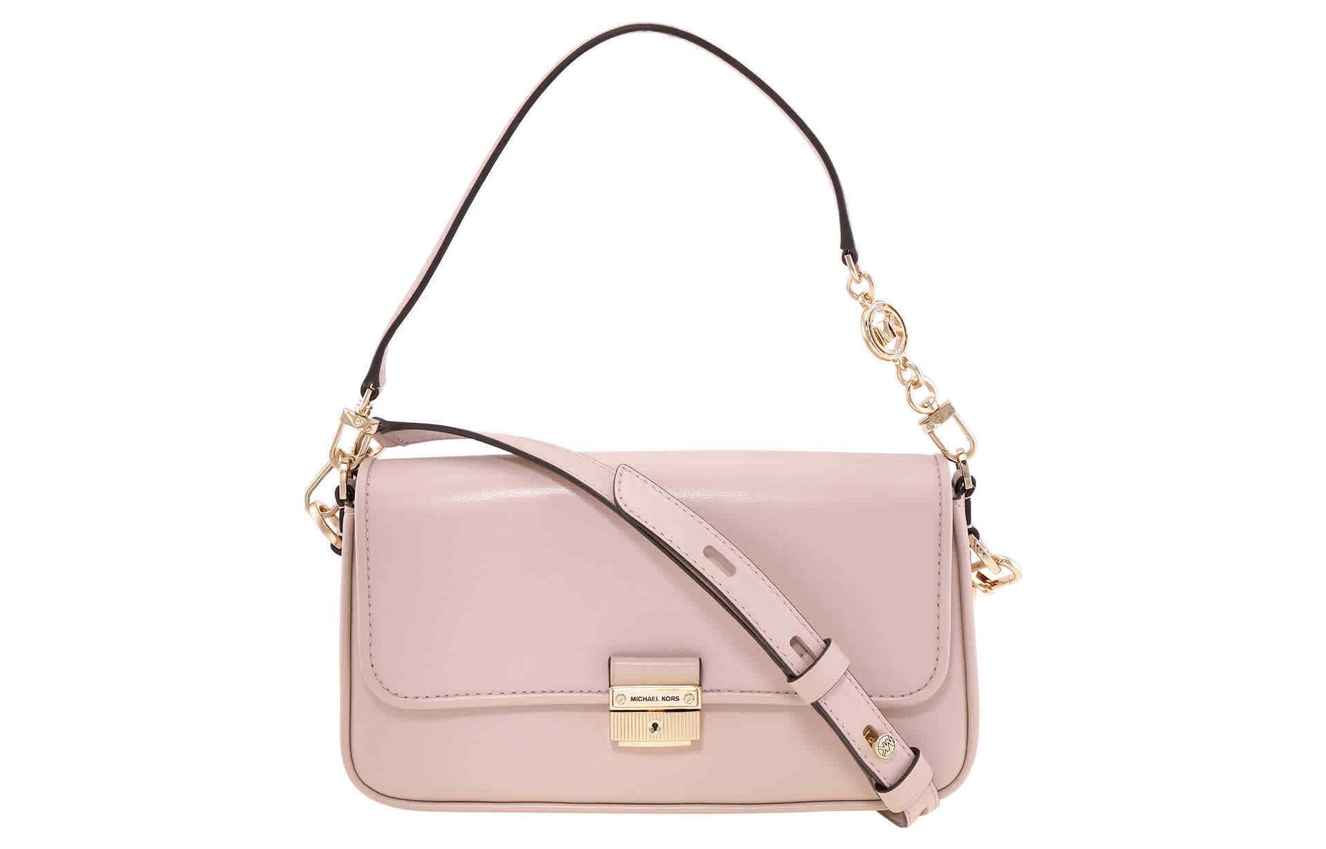 

MICHAEL KORS Сумка через плечо bradshaw из коровьей кожи, багет, женская сумка через плечо nude pink