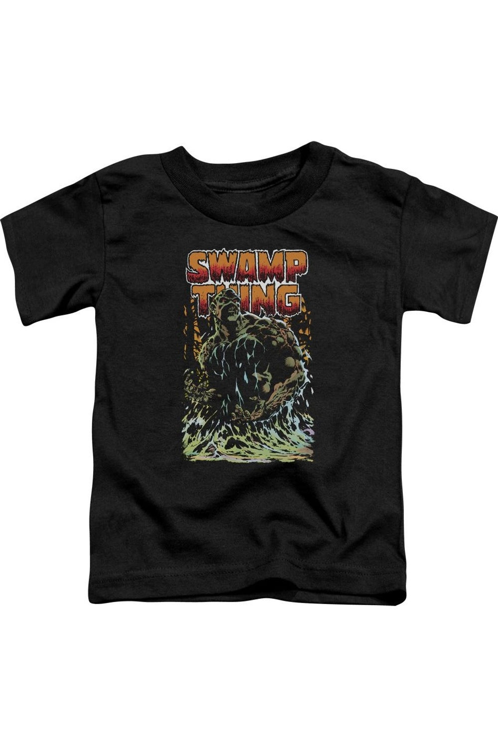 

Футболка с коротким рукавом для малышей "Лига справедливости Америки" Swamp Thing Gildan, черный