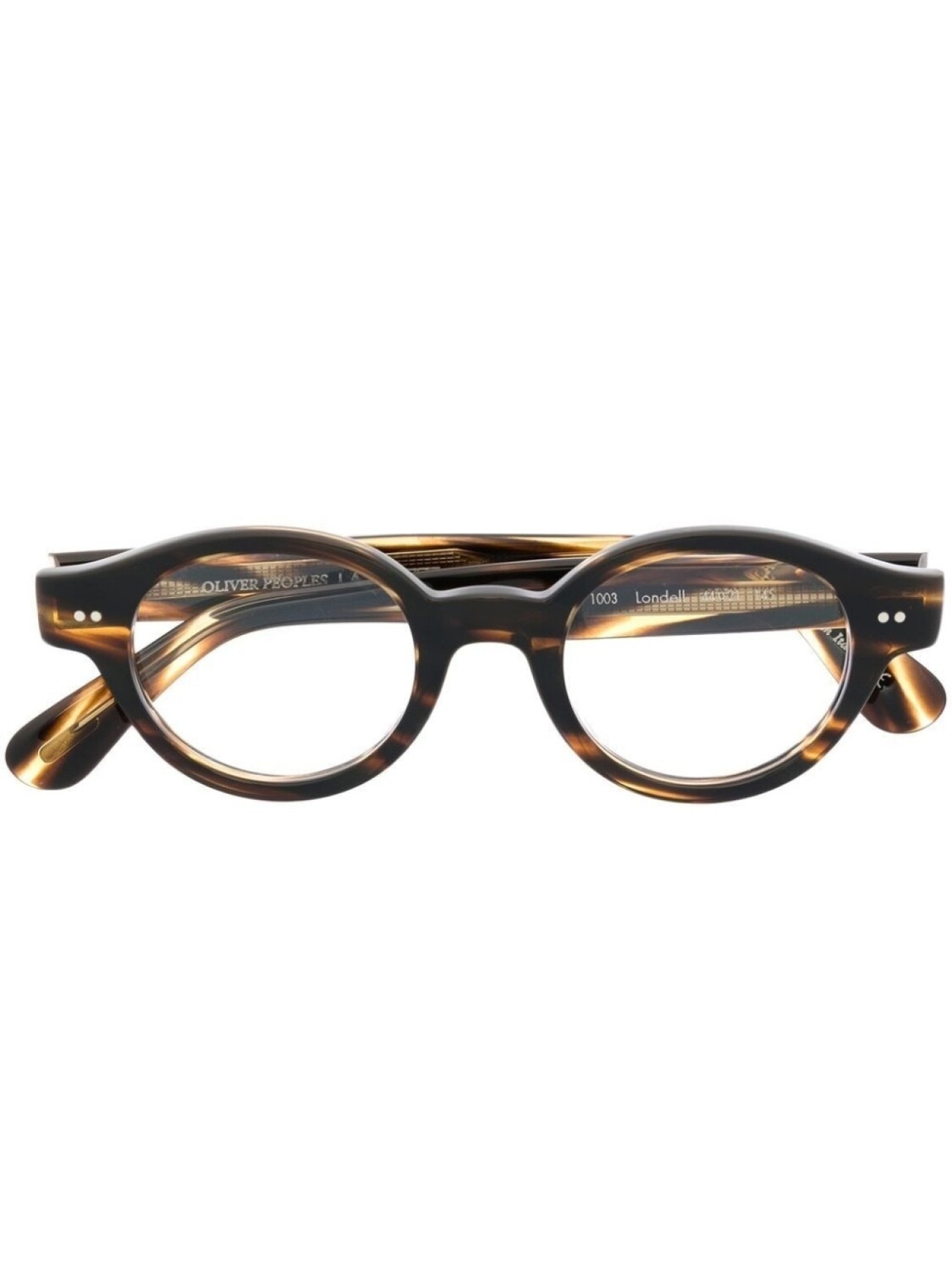 

Oliver Peoples очки в круглой оправе, коричневый
