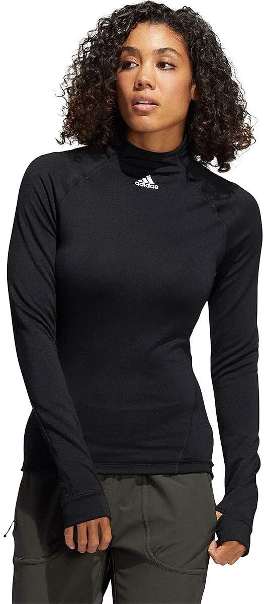 Женская тренировочная футболка с длинным рукавом adidas, цвет Black