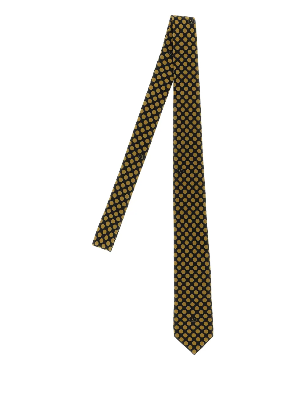 

Галстук в горошек Plusdepois Valentino Garavani, черный