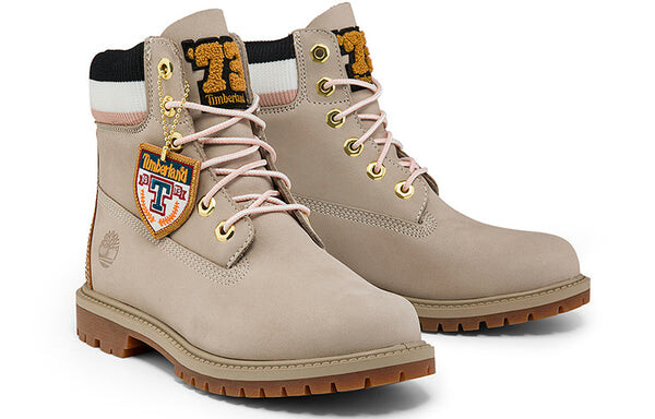 Кроссовки premium 6 inch heritage cupsole boots 'light taupe nubuck' Timberland, бежевый — фото 4