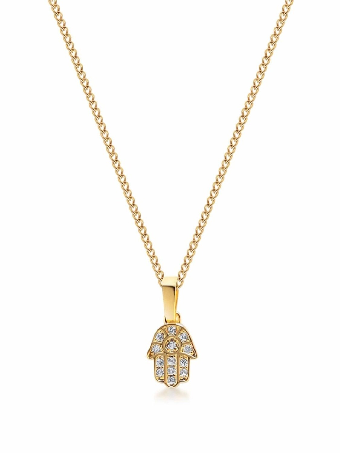 

Мини-ожерелье «Хамса» Nialaya Jewelry, золотой
