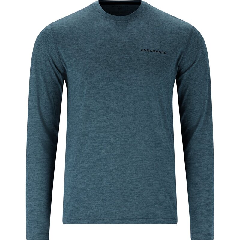 

T-Shirt abdon m melange l/s tee Endurance, синий