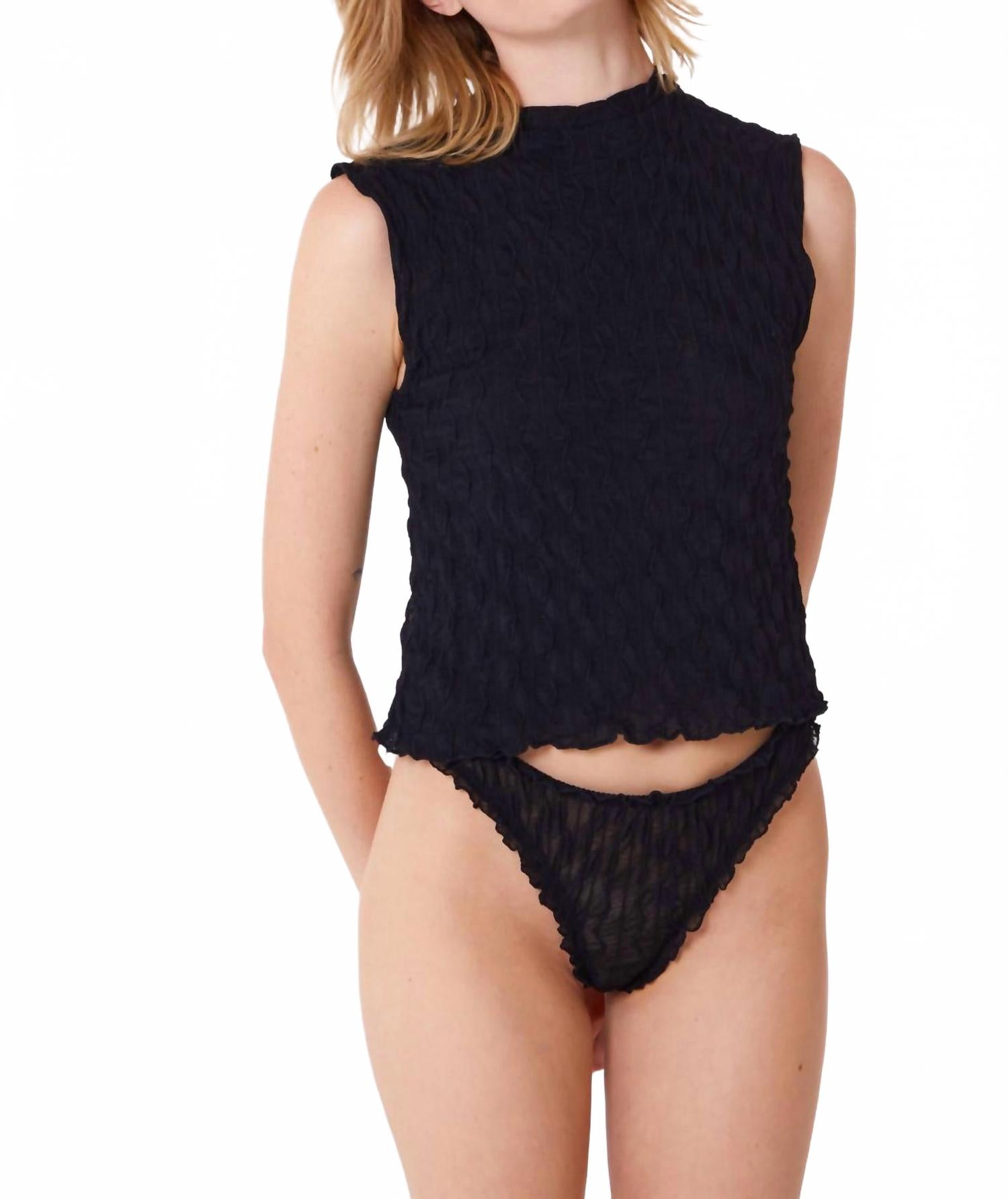 

Ross Футболка без рукавов черная FIND ME NOW