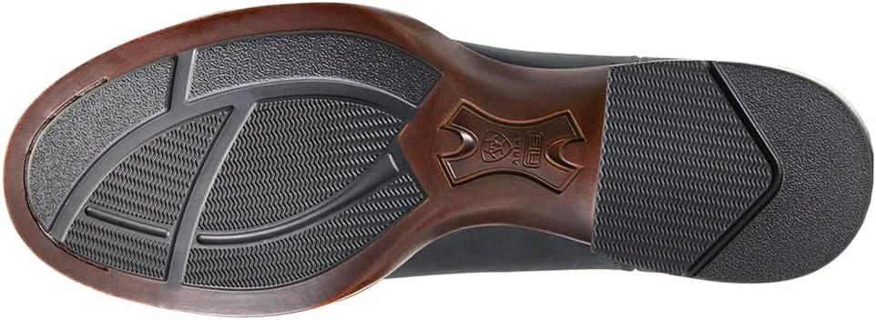 Унисекс-ребенок ARIAT, западные сапоги Booker с круглым носком, черный — фото 4