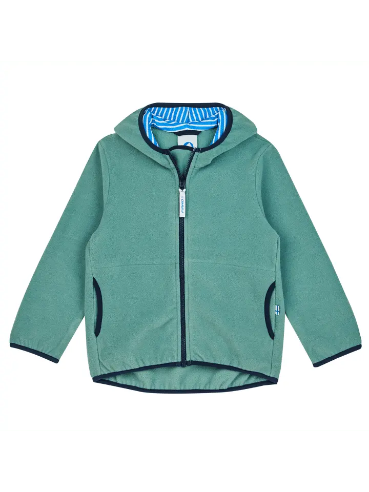 

Флисовая куртка finkid Paukku Zip In, зеленый