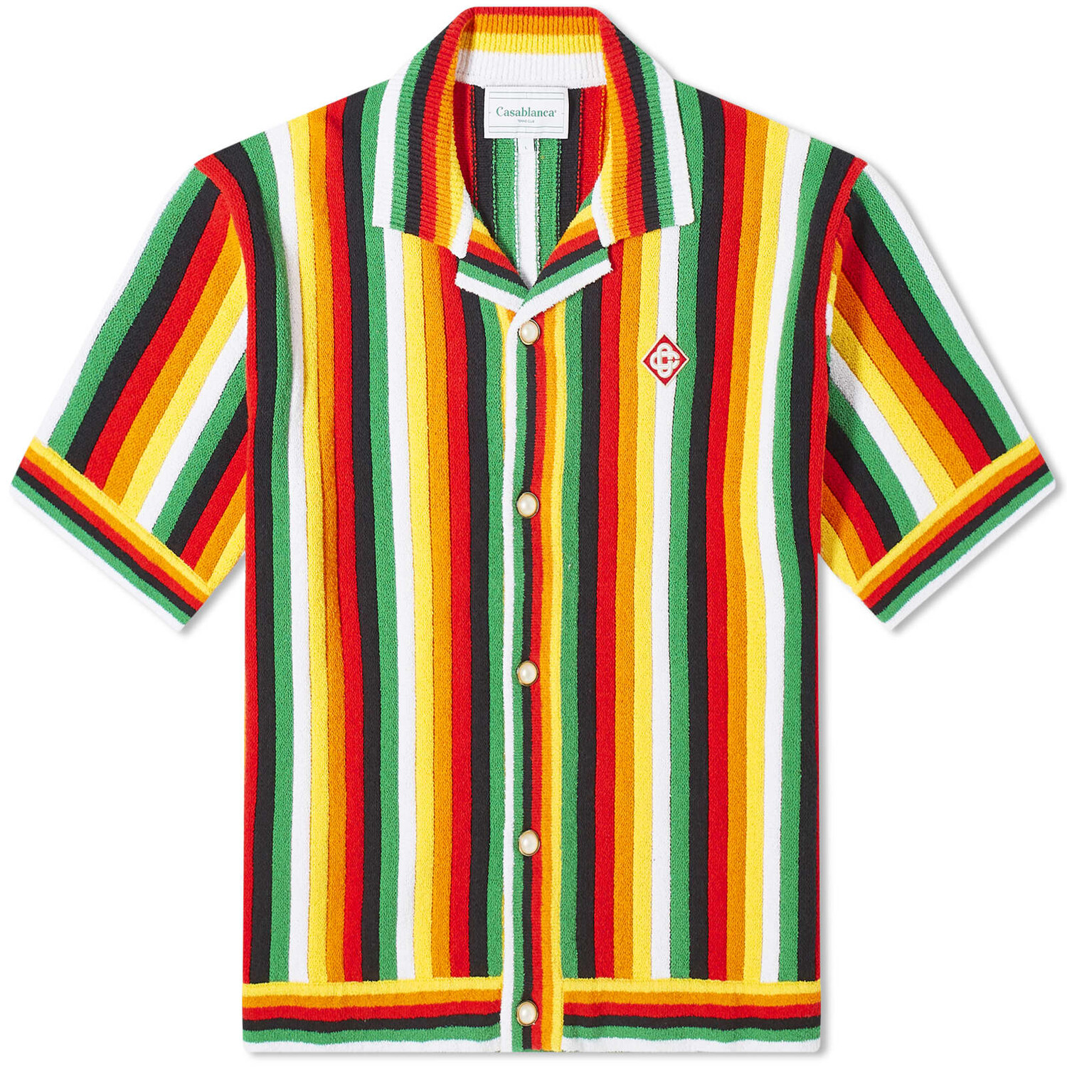 

Рубашка Casablanca Striped Towelling Short Sleeve, мульти