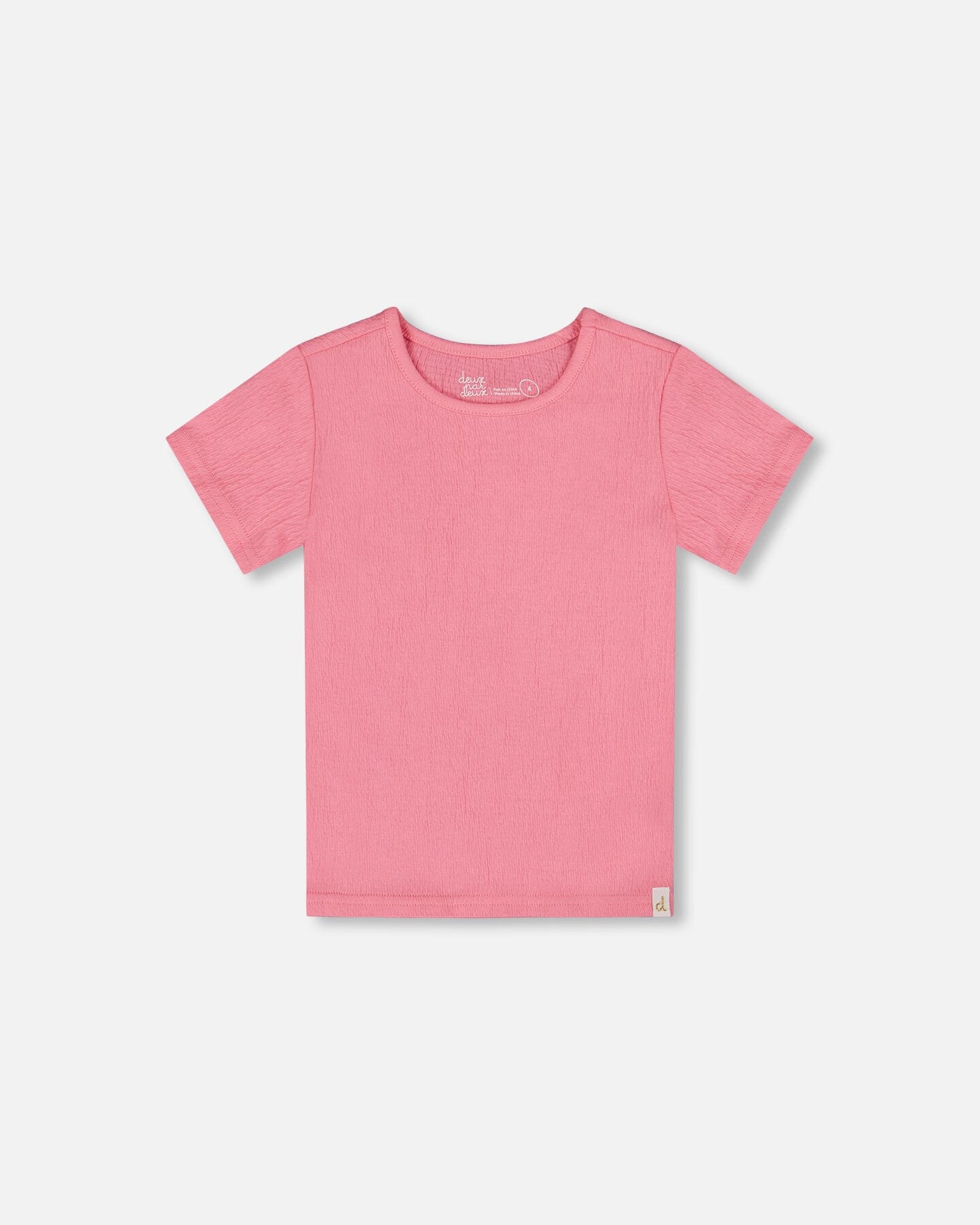 

Топ с короткими рукавами Crinkle Candy Pink Deux par Deux