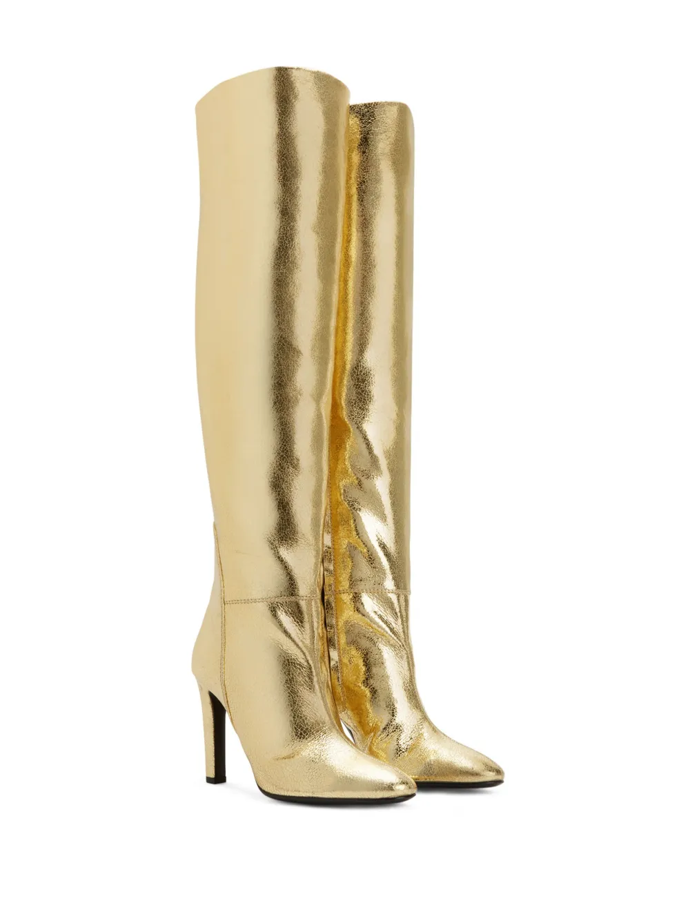 Сапоги Hattie 105 с эффектом металлик Giuseppe Zanotti, золотой — фото 2