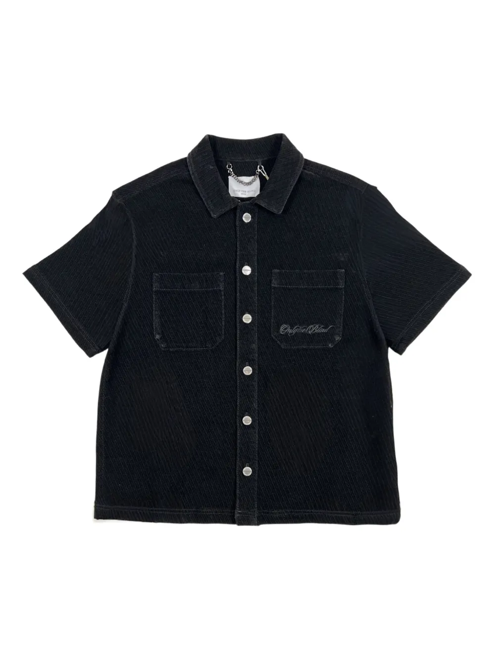 

Рубашка с карманом из вельвета Only the Blind, черный