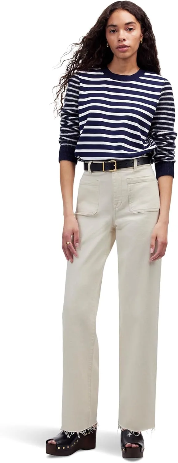 

Madewell Women's White Patch Pocket Emmett с подгибкой низа в Vintage Canvas