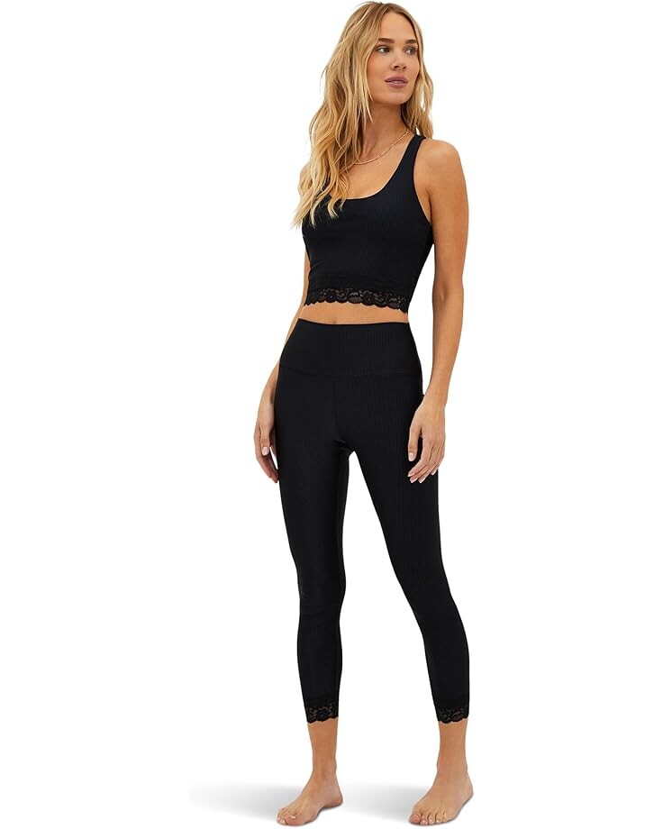

Брюки Beach Riot Taylor 7/8 Lace Leggings, цвет Black Lace