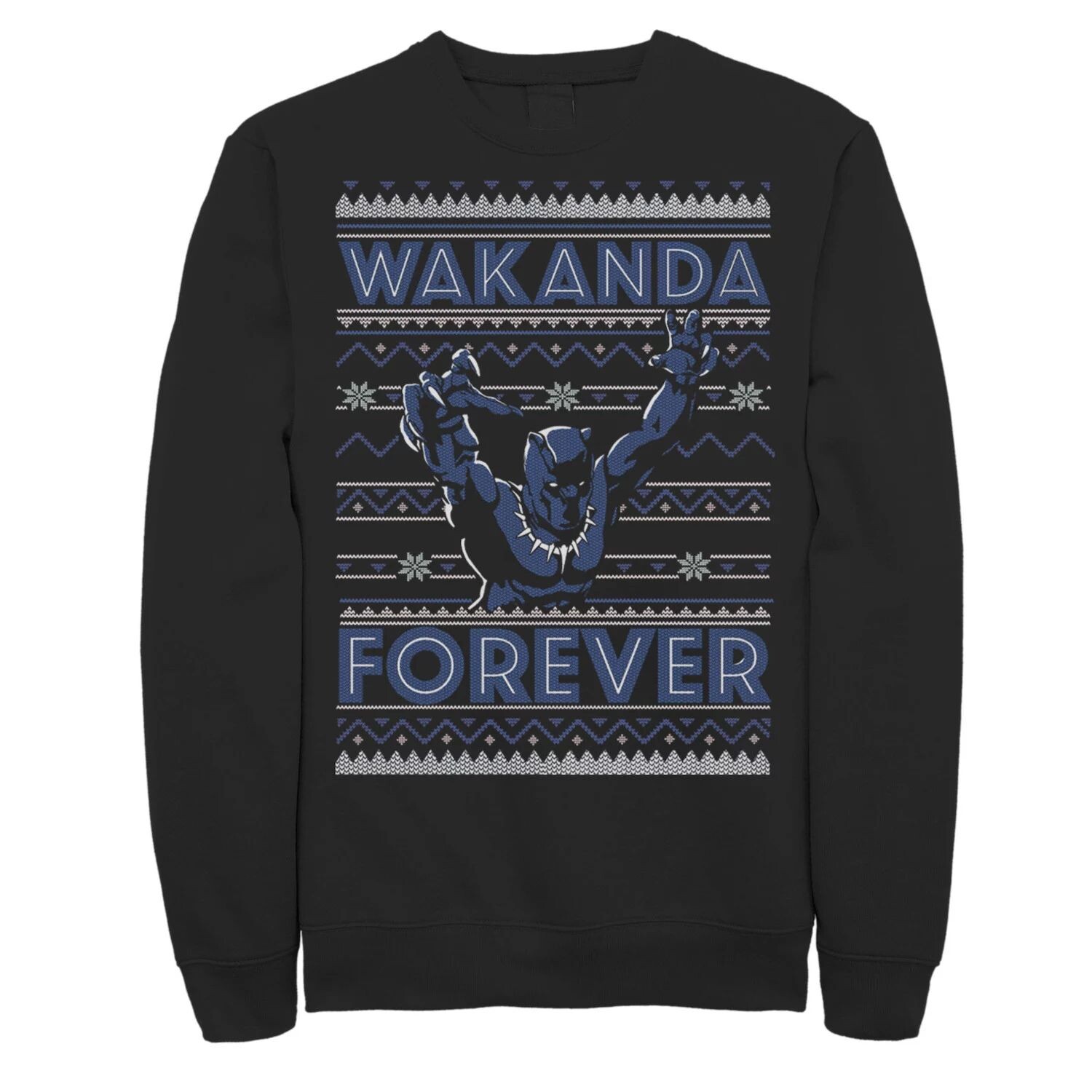 

Мужская трикотажная толстовка Marvel Black Panther Wakanda Forever Licensed Character