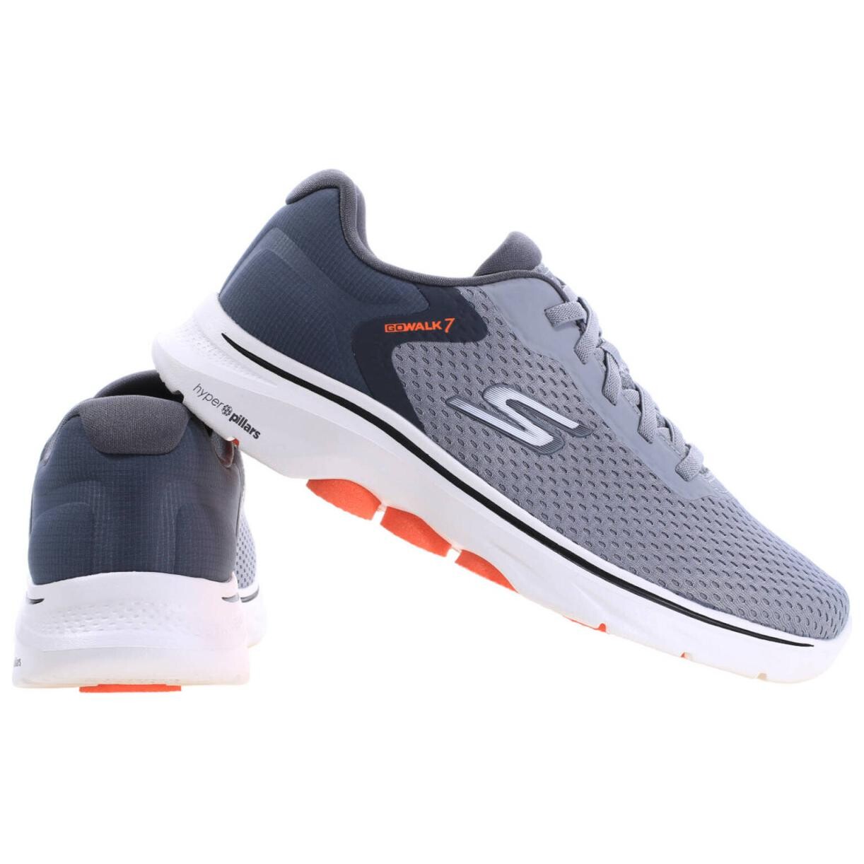 Кроссовки Skechers GO WALK 7 Lifestyle Shoes Men Low-top Gray, серый — фото 3