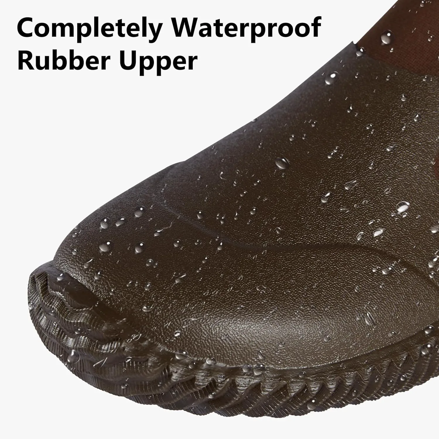 

Мужские водонепроницаемые садовые ботинки-дождевики, слипоны для садоводства, фермерства, кемпинга, ухода за газоном и работы во дворе UVSAI, коричневый