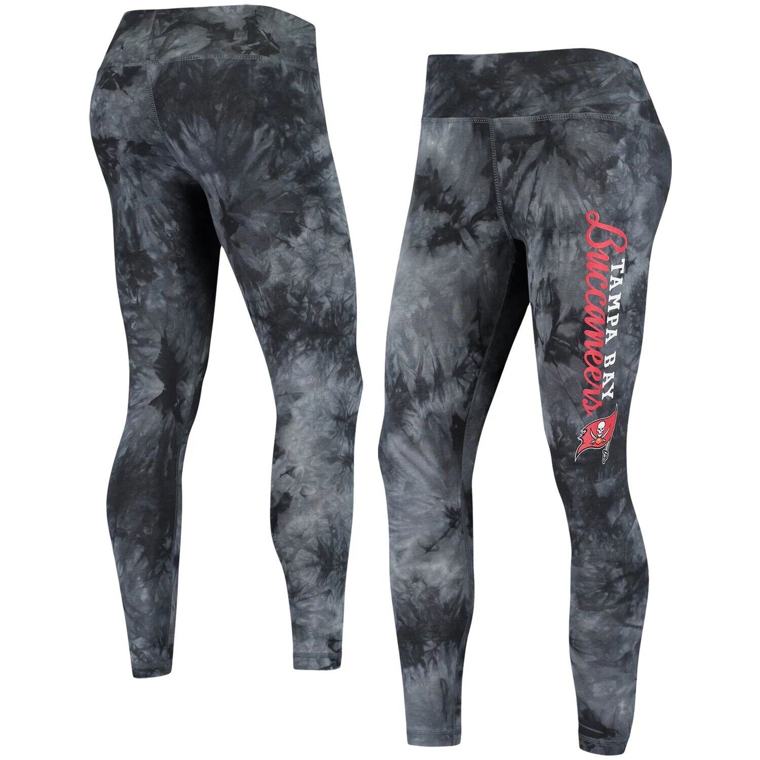 

Женские спортивные леггинсы Concepts Sport Black Tampa Bay Buccaneers Burst Tie Dye