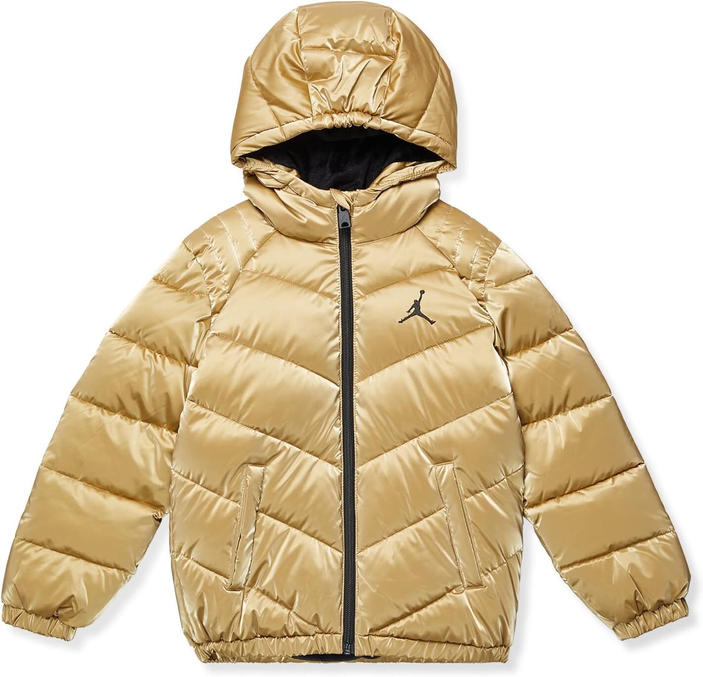 

Куртка Jordan Kids Shiny Chevron Quilting Jacket, цвет Metallic Gold