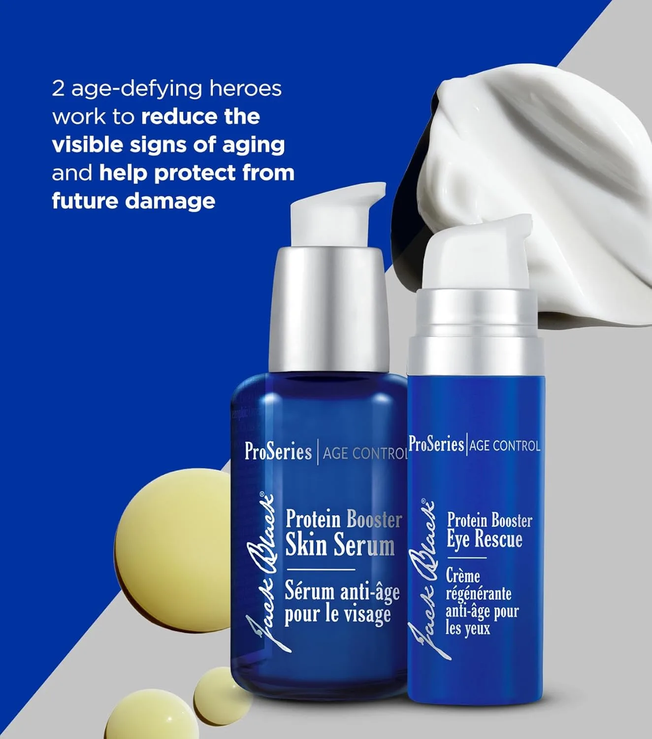 Jack Black Protein Booster Skin Serum, ProSeries Age Control - антивозрастная сыворотка для мужчин с пептидами и антиоксидантами — фото 2