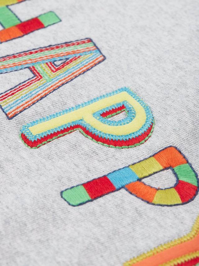 Детский свитшот Fyre Happy из органического хлопка Frugi, Grey Marl/Multi — фото 4