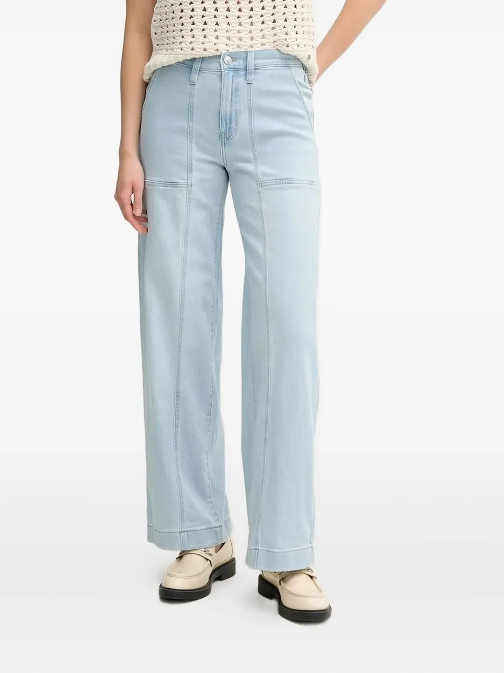 

Широкие джинсы с карманами Dkny, синий