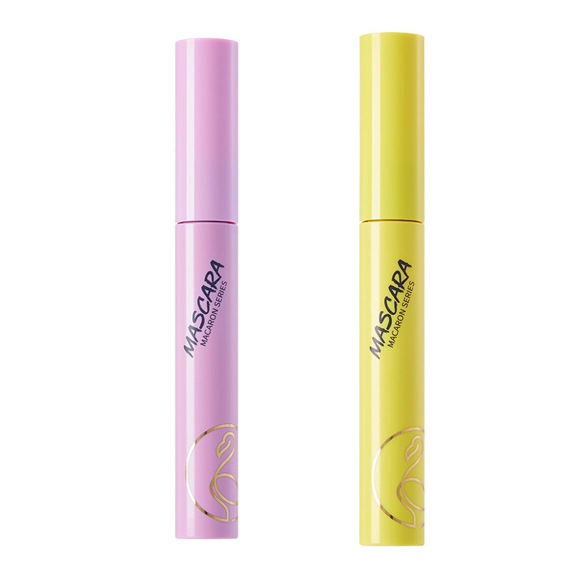 

Тушь для ресниц Macaron удлиняющая завивающая объемная тонкая щеточка Waterproof легко растушевывается 7,5 мл Flamingos