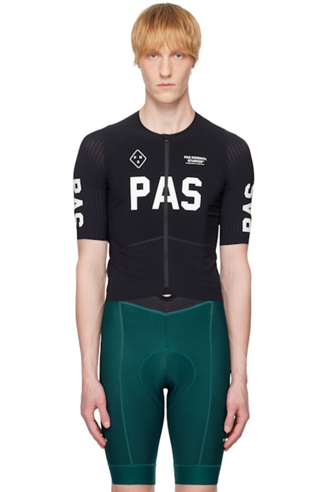 

Черная футболка с надписью «PAS» Mechanism Pro Jersey Pas Normal Studios